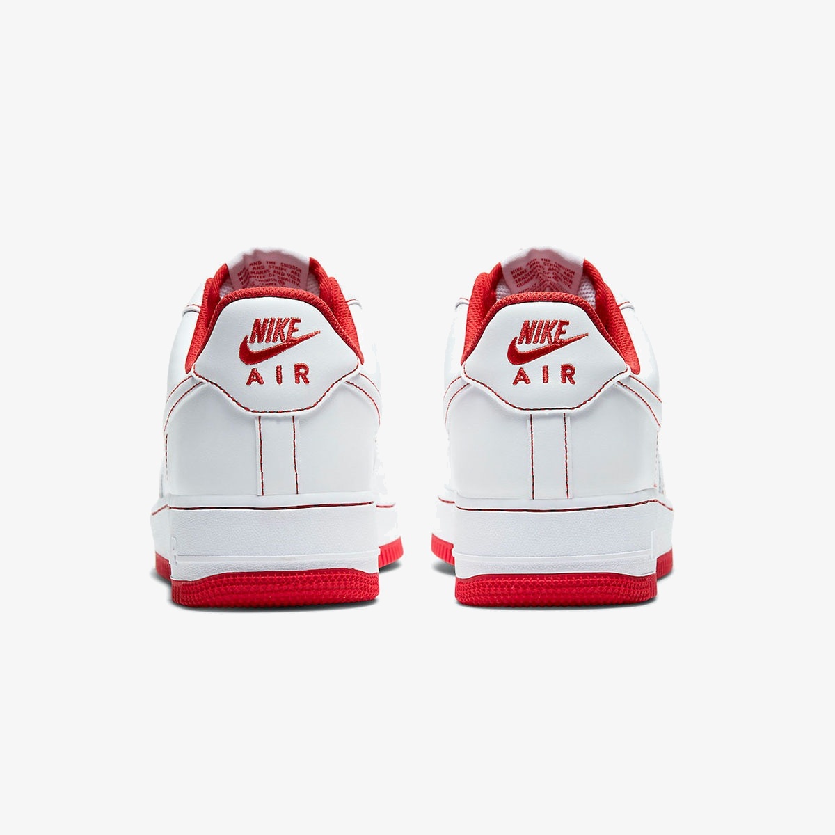 Nike Air Force 1 '07 'Contrast Stitch - White University Red' - Image 4