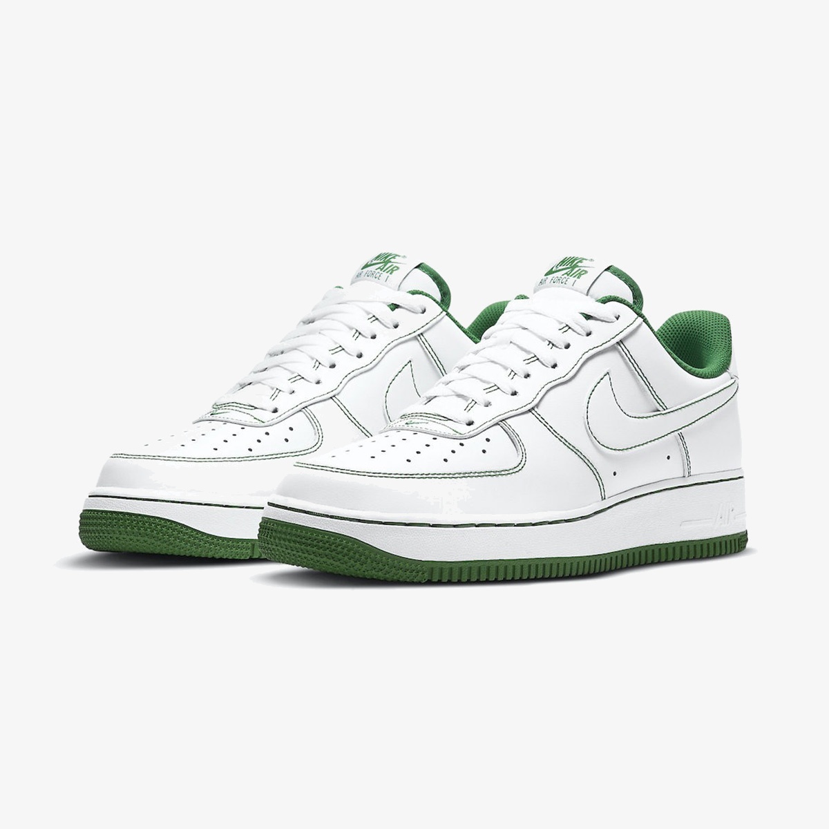 Nike Air Force 1 '07 'Contrast Stitch - White Pine Green' - Image 2