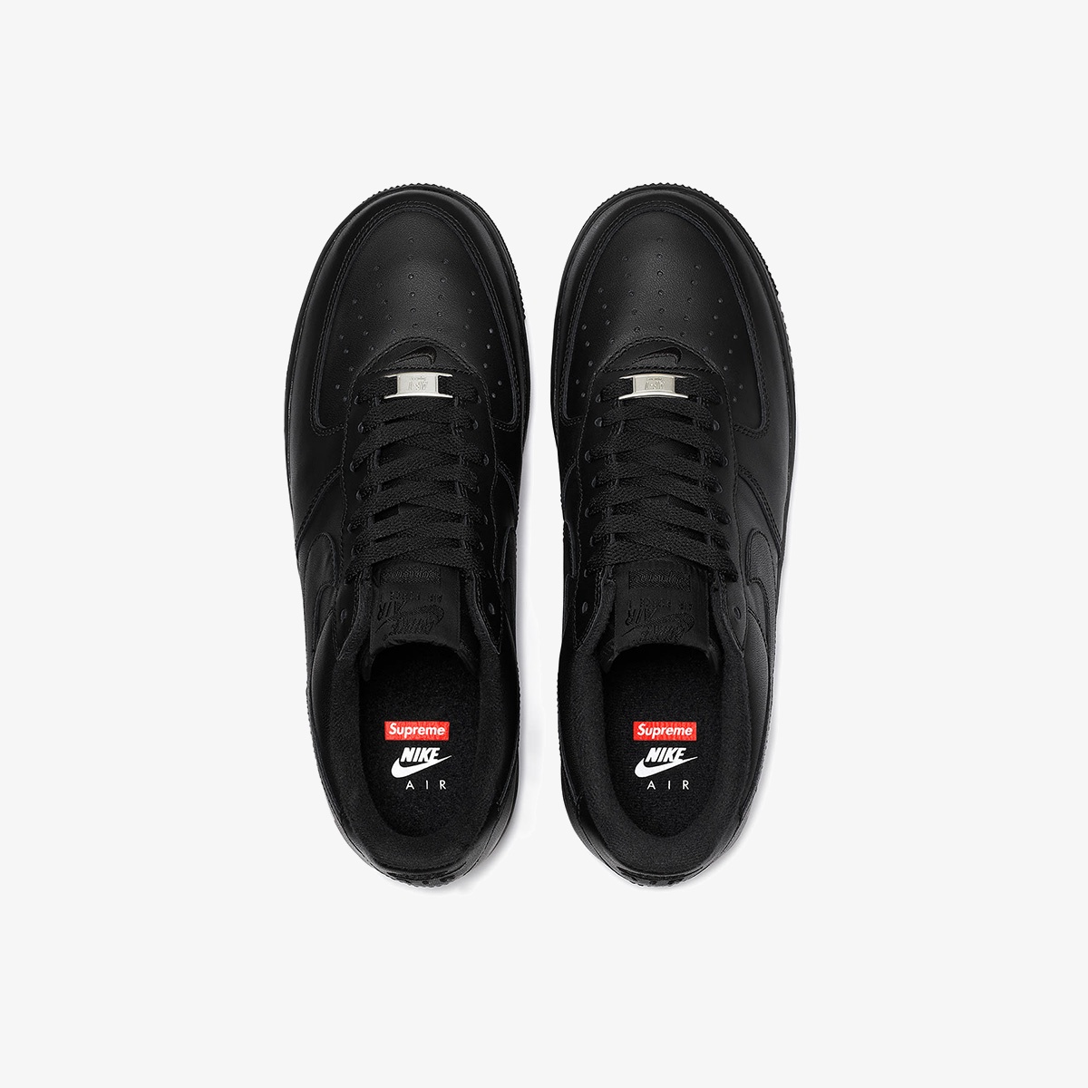 Supreme x Nike Air Force 1 Low 'Box Logo - Black' - Image 4
