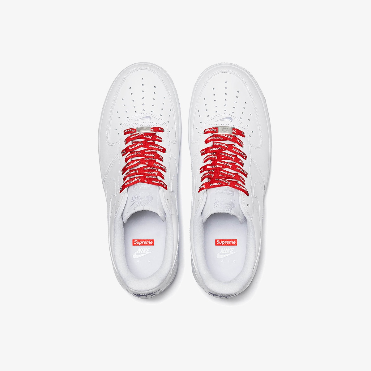 Supreme x Nike Air Force 1 Low 'Box Logo - White' - Image 5