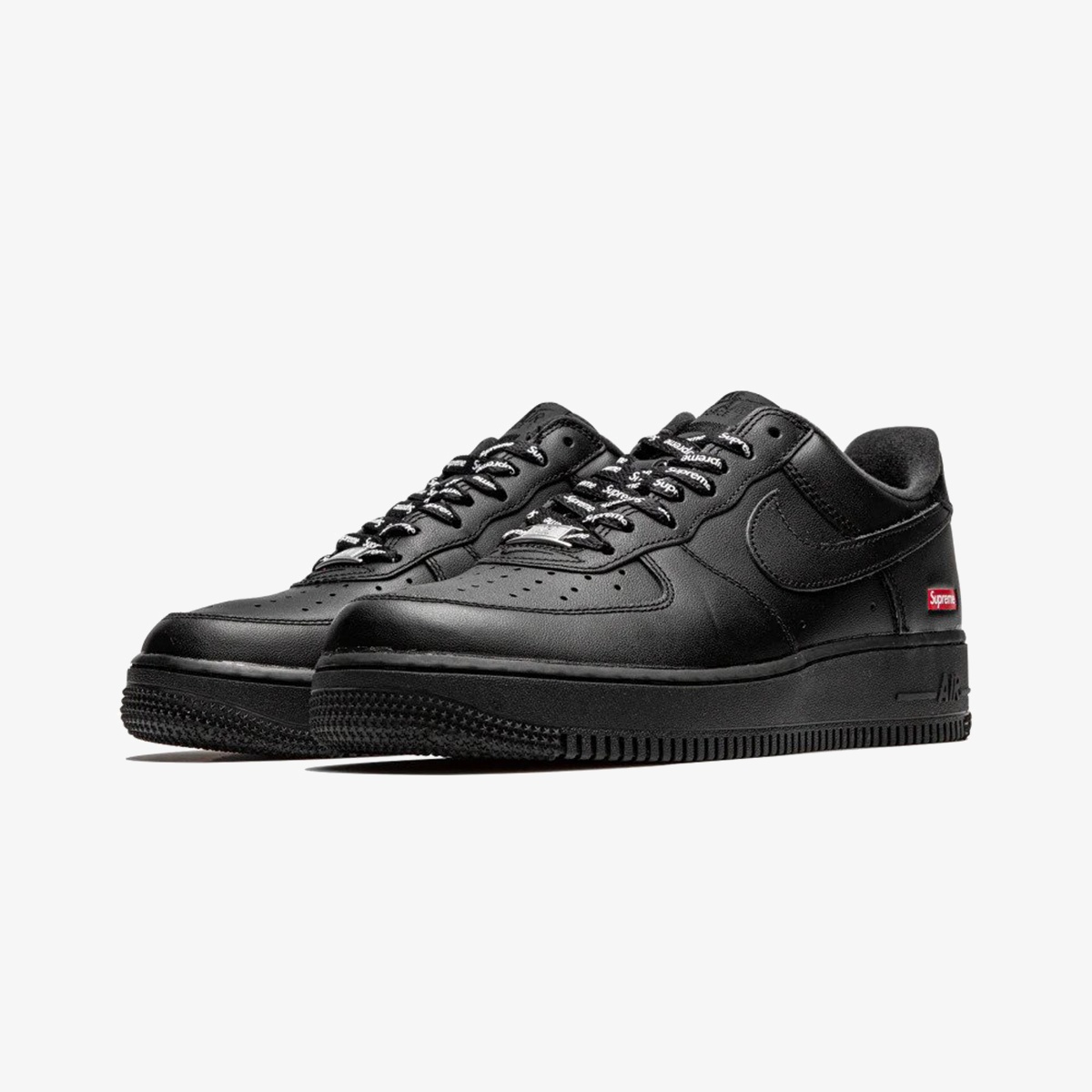Supreme x Nike Air Force 1 Low 'Box Logo - Black' - Image 2