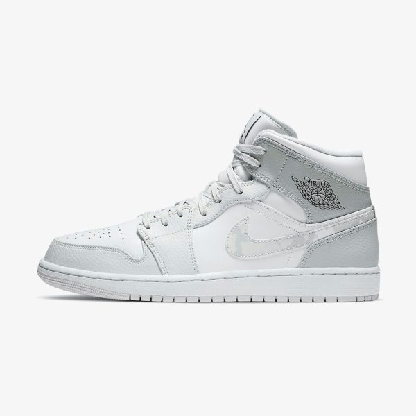 Air Jordan 1 Mid 'Swoosh Logo - Grey Camo'