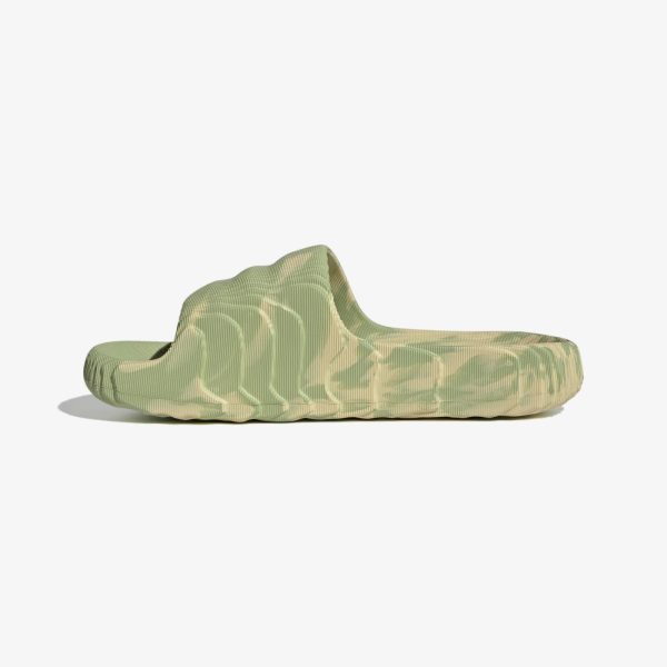 Adidas Adilette 22 Slides 'Magic Lime Desert Sand'
