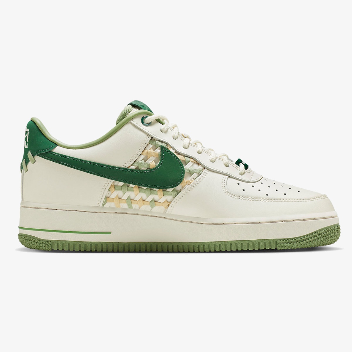 Nike Air Force 1 Low '07 Premium 'NAI-KE Bamboo Weave Gorge Green' - Image 2