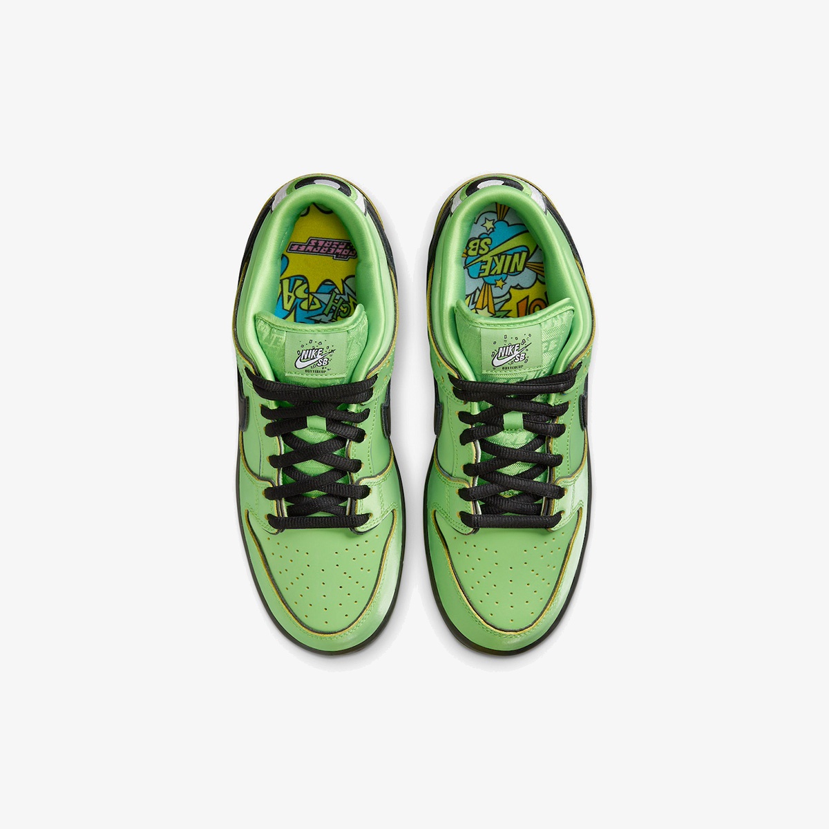 The Powerpuff Girls x Nike Dunk Low Pro SB QS 'Buttercup' - Image 4