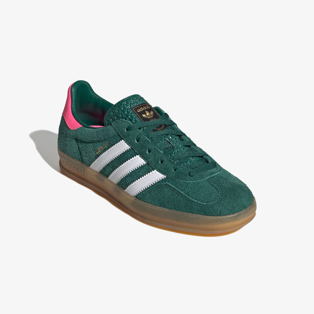 Wmns Adidas Gazelle Indoor 'Collegiate Green Pink' - Image 4