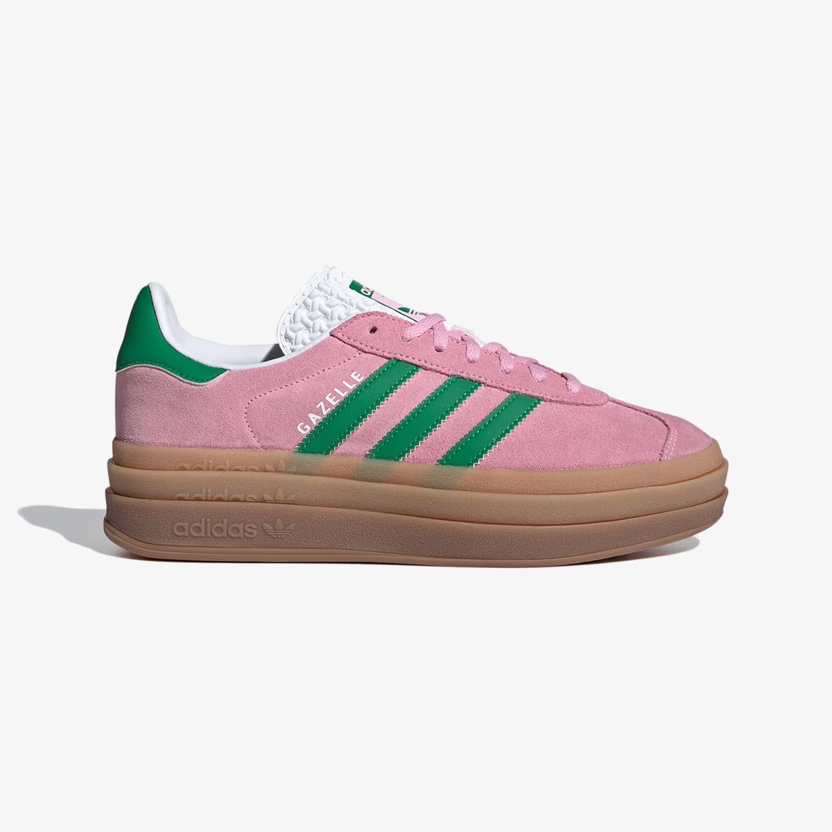 Wmns Adidas Gazelle Bold 'True Pink Green' - Image 2