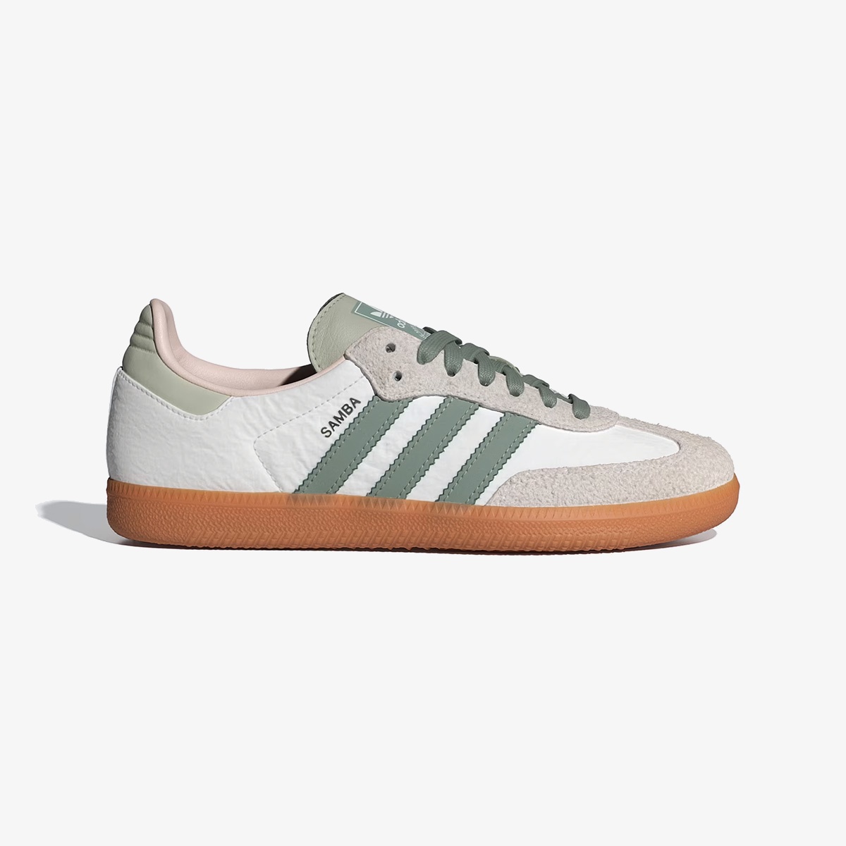 Wmns Adidas Samba OG 'White Silver Green' - Image 2