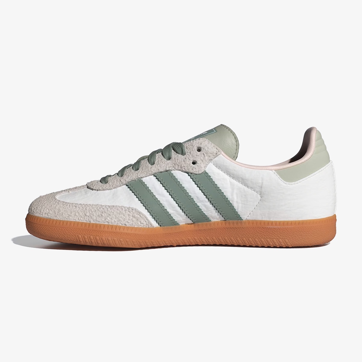 Wmns Adidas Samba OG 'White Silver Green'