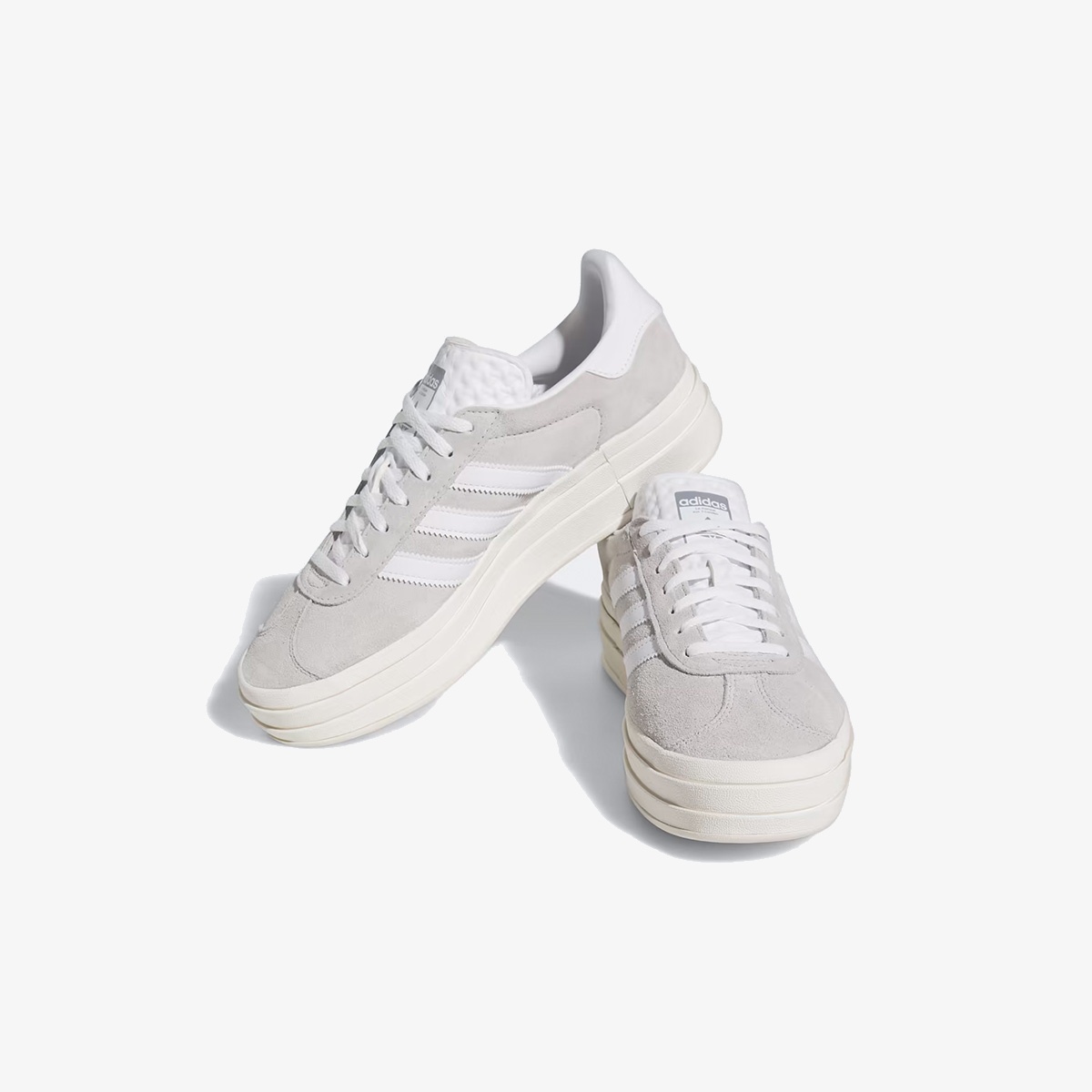Wmns Adidas Gazelle Bold 'Grey White' - Image 3