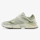 nb 9060 olivine - New Balance Olivine sneaker with green mesh, suede overlays, and sculpted sole