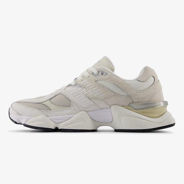NB 9060 Sea Salt Moonbeam sneaker in sea salt, moonbeam, turtledove and silver metallic tones