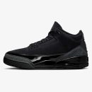 jordan 3 black cat - Black Cat Jordan 3 sneaker with black nubuck, charcoal elephant print, and glossy midsole