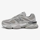 Silver and grey NB 9060 sneaker with layered mesh and suede upper