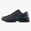 Grey and blue NB 740v2 sneaker with layered mesh and synthetic overlays
