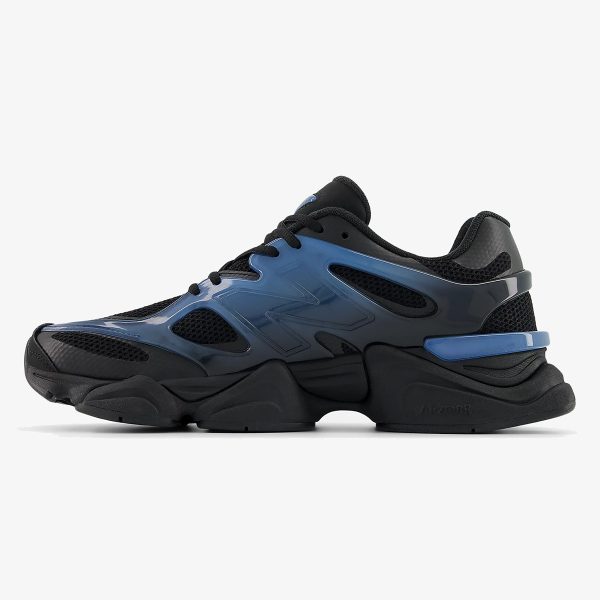 NB 9060 X Sea Stone Black sneaker with dark upper, TPU cage and chunky sole
