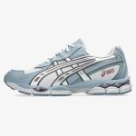Gel-NYC 2055 Glacier Dolphin Grey runner with layered grey panels and ASICS side stripes