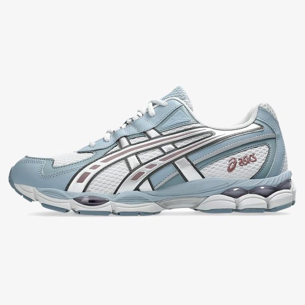 Gel-NYC 2055 Glacier Dolphin Grey runner with layered grey panels and ASICS side stripes