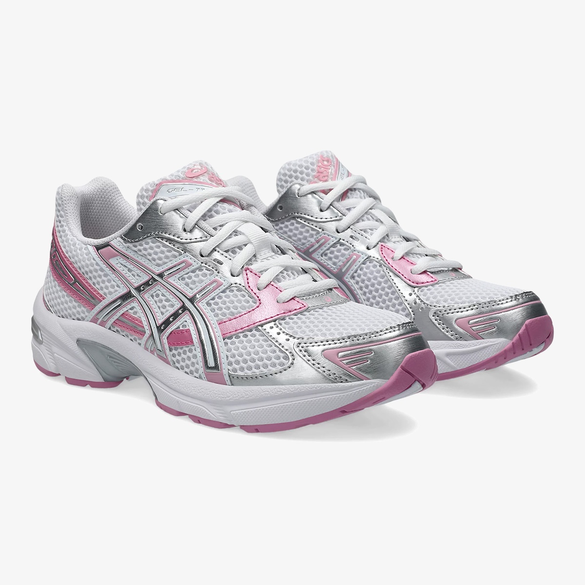 asics pink silver runner - Side product view