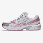 women's gel-1130 - White Silver Pink women’s GEL-1130 sneaker with mesh upper and soft pink overlays
