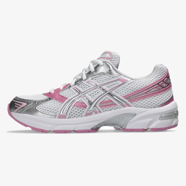 women's gel-1130 - White Silver Pink women’s GEL-1130 sneaker with mesh upper and soft pink overlays