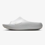 ReactX Rejuven8 Slide Summit White sandal with molded strap and tonal contoured footbed