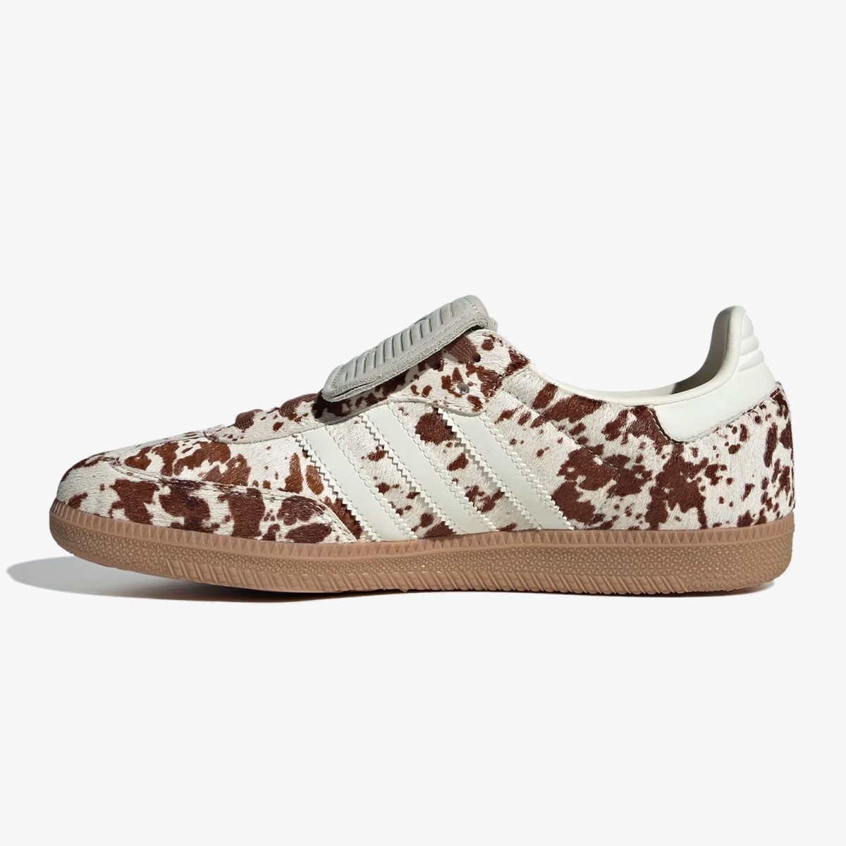 samba lt cow print - Cow Print Pack Brown Samba LT sneaker with leather upper and gum outsole