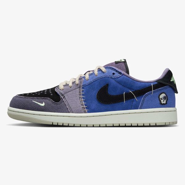 zion williamson jordan 1 - Zion Williamson Voodoo Alternate low-top sneaker with purple suede and green accents