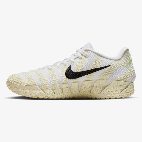 Ja 3 Coconut Milk sneaker in white and black with neutral detailing