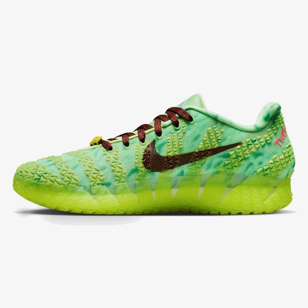Ja 3 Zombie sneaker in Light Lemon Twist with crimson trim and black Swoosh