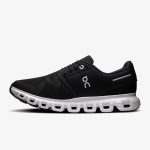 women’s cloud 6 black white - Women’s Black White Cloud 6 sneaker with contrast upper and CloudTec sole