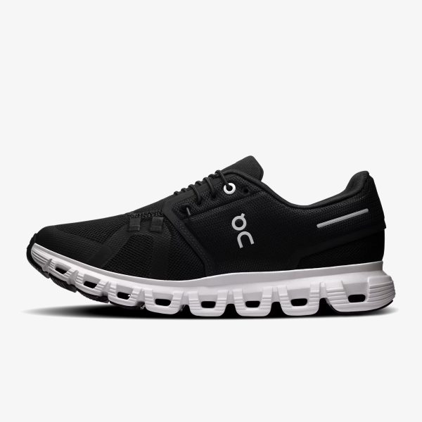 women’s cloud 6 black white - Women’s Black White Cloud 6 sneaker with contrast upper and CloudTec sole