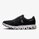 on cloud 6 black white - Black White Cloud 6 sneaker with dark upper, white CloudTec sole, and speed laces