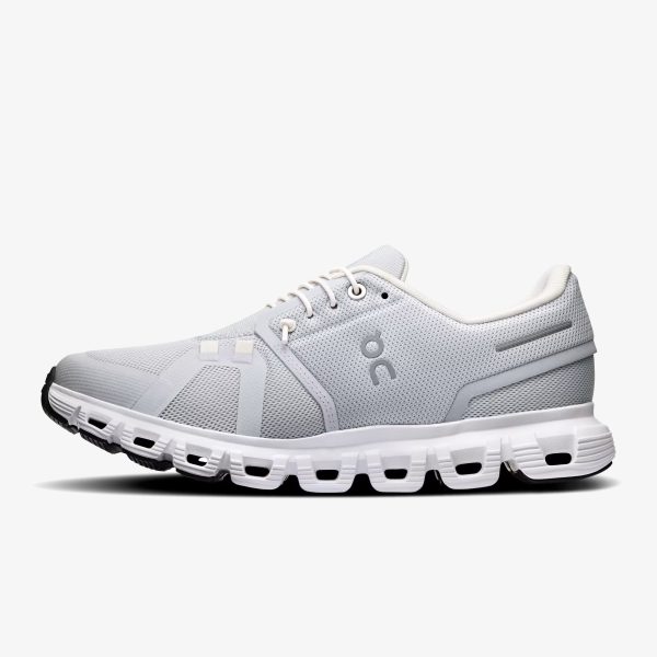 women’s cloud 6 glacier white - Women’s Glacier White Cloud 6 sneaker with pale upper and CloudTec sole