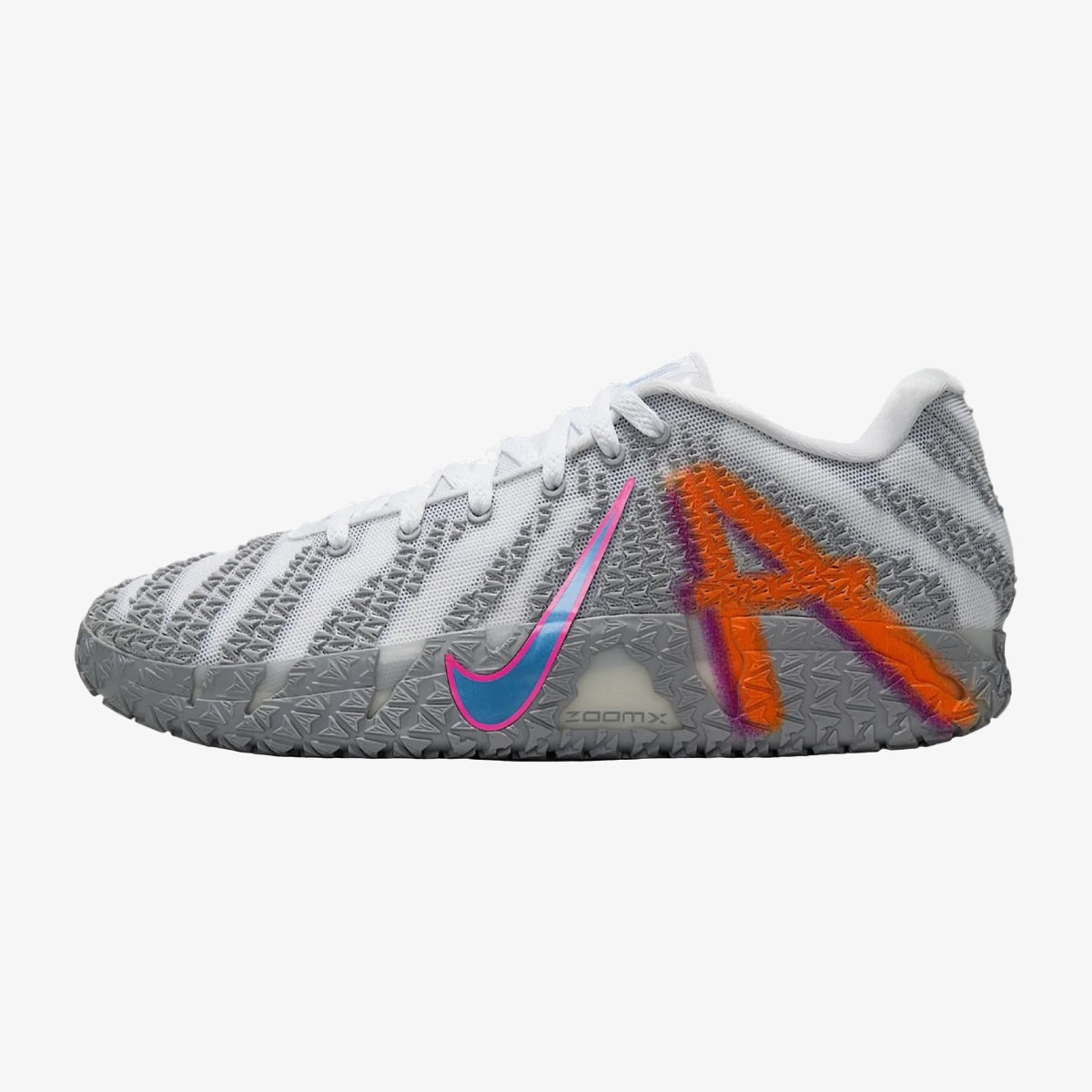 ja 3 ep light show - Light Show Ja 3 EP sneaker with white upper and Dusty Cactus, Hyper Pink, and Star Blue accents