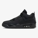 Jordan 4 Black Cat sneaker in black nubuck with tonal branding