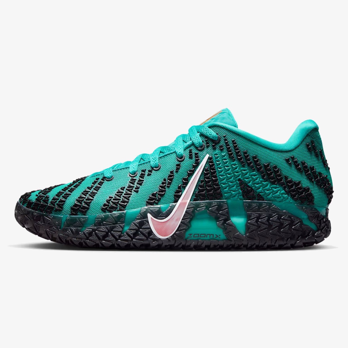 ja 3 turbo green - Turbo Green Ja 3 sneaker with raised mini Ja logos and vertical Swoosh