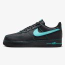 air force 1 un-tiffany - Black and Dusty Cactus AF1 '07 LV8 sneaker with bright Swoosh accents