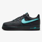air force 1 un-tiffany - Black and Dusty Cactus AF1 '07 LV8 sneaker with bright Swoosh accents