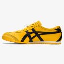 Yellow and black Mexico 66 Kill Bill sneaker with leather upper and Tiger Stripes