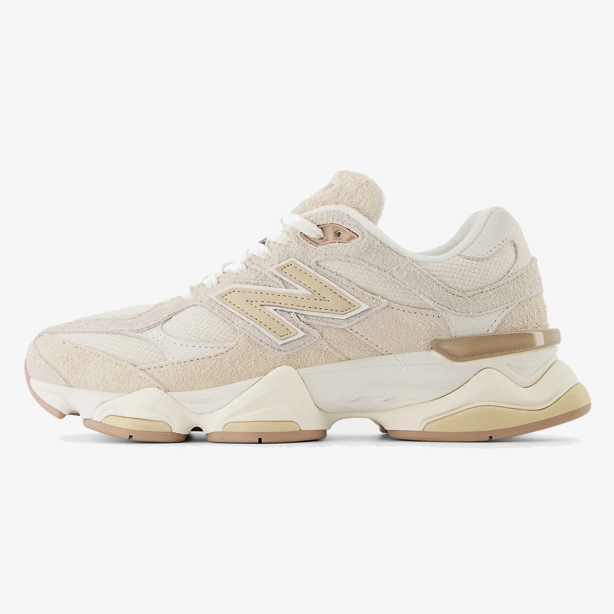 nb 9060 bisque sea salt - Bisque Sea Salt 9060 sneaker with suede overlays and chunky midsole