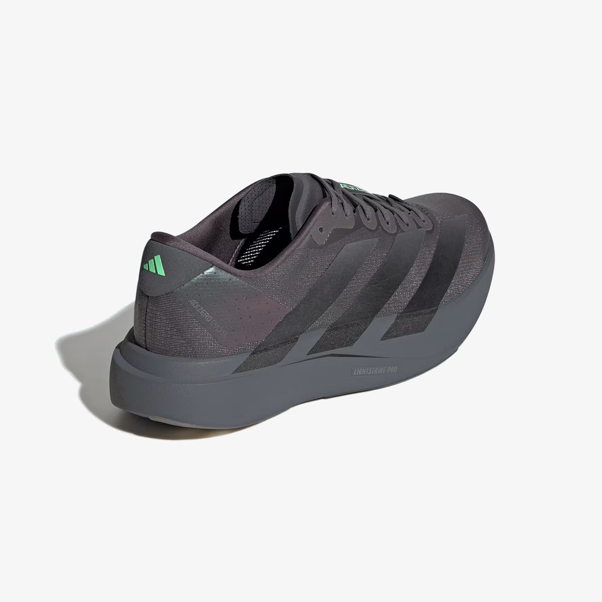 black lime adizero sneaker - Side product view