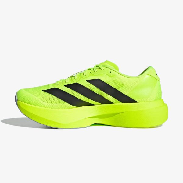 adizero evo sl lucid lemon - Lucid Lemon Adizero Evo SL sneaker with black three-stripes