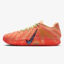 ja 3 daybreak - Daybreak Ja 3 sneaker with orange mesh, raised overlays, and vertical Swoosh