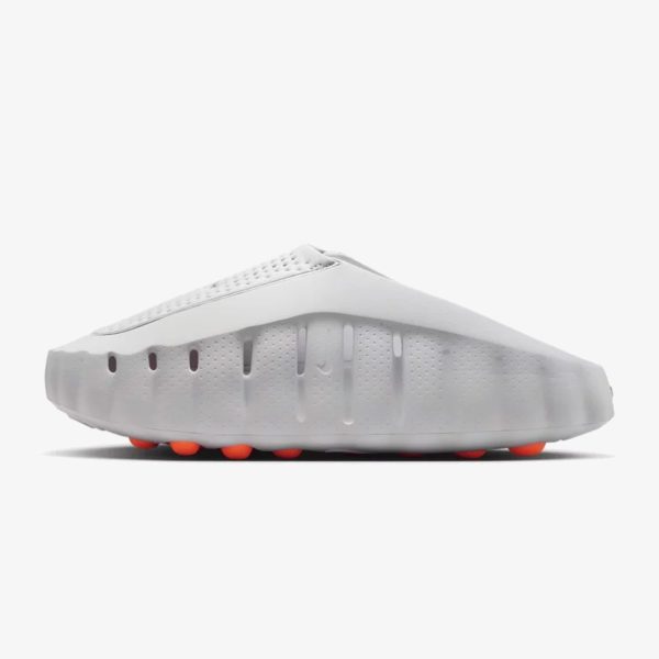 mind 001 light smoke grey - Light Smoke Grey Mind 001 slip-on mule with textured outsole nodes