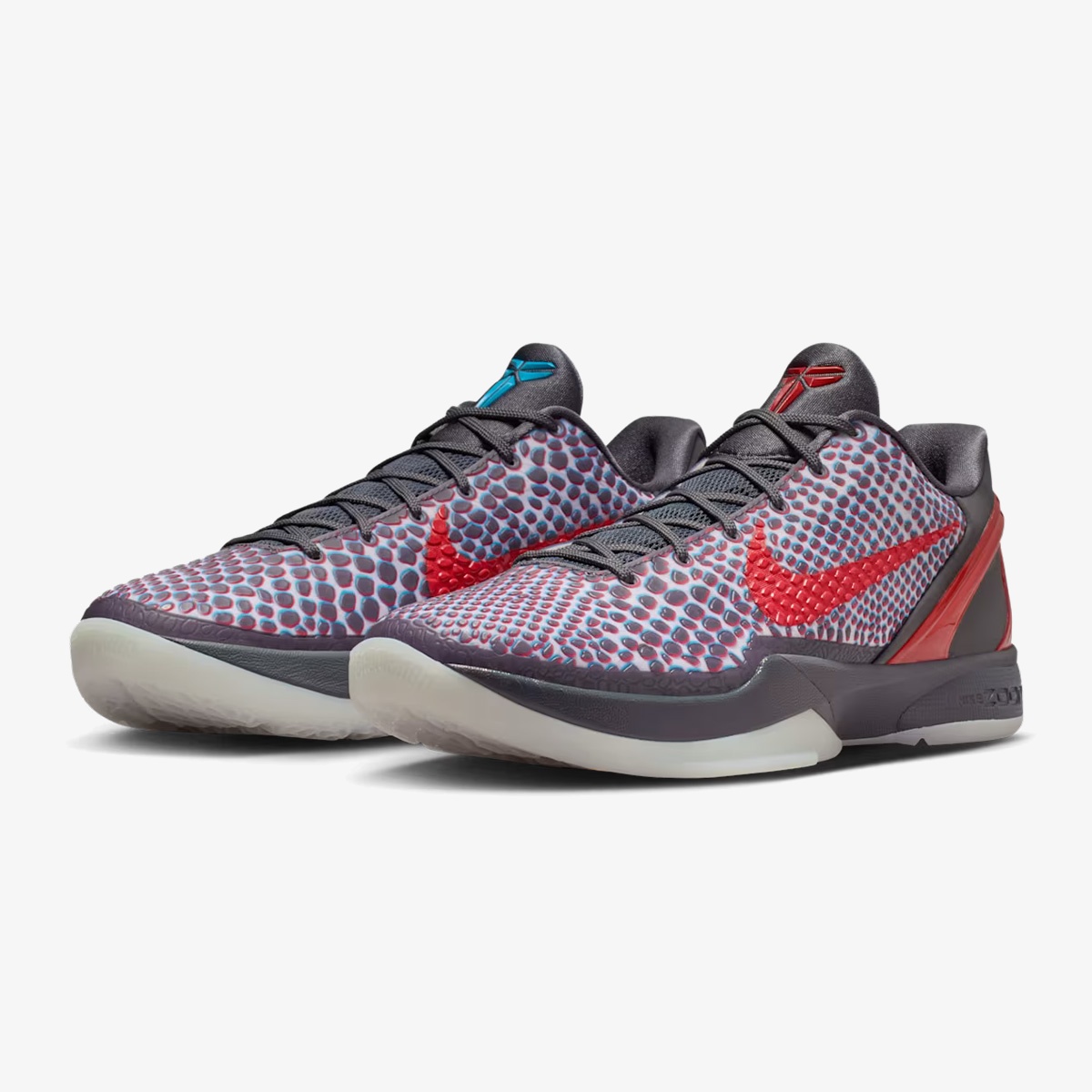 kobe 6 dark grey chlorine blue - Side product view