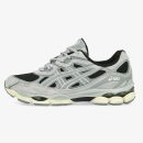 Black and Piedmont Grey Gel-NYC sneaker with mesh base and grey overlays