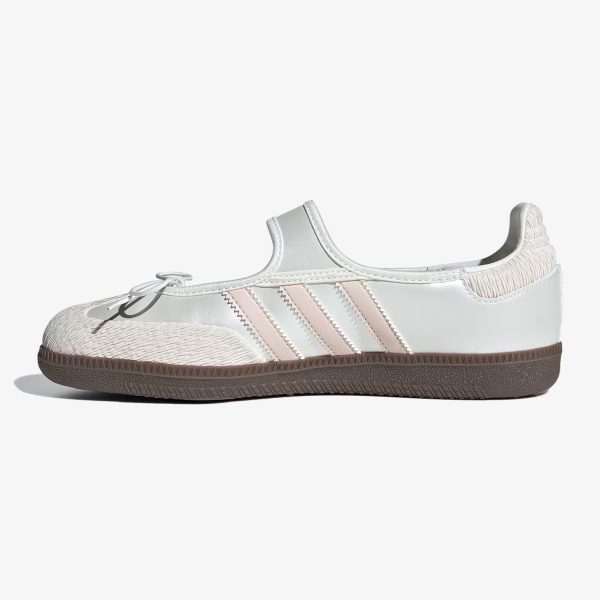 Chalk White Wonder Quartz Samba Jane shoes with adjustable midfoot strap