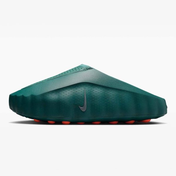 nike mind mineral slate - Mineral Slate Nike recovery mule with hyper crimson outsole nodes