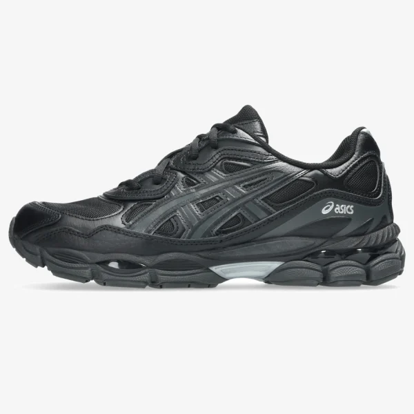 gel nyc triple black - Black GEL-NYC sneaker with tonal layered runner construction